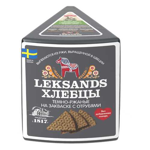 Хлебцы Leksands Ржаные на закваске с отрубями 200г в Татнефть
