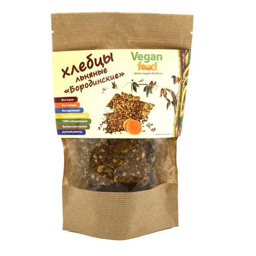 Хлебцы льняные Vegan-food бородинские 100 г в Татнефть
