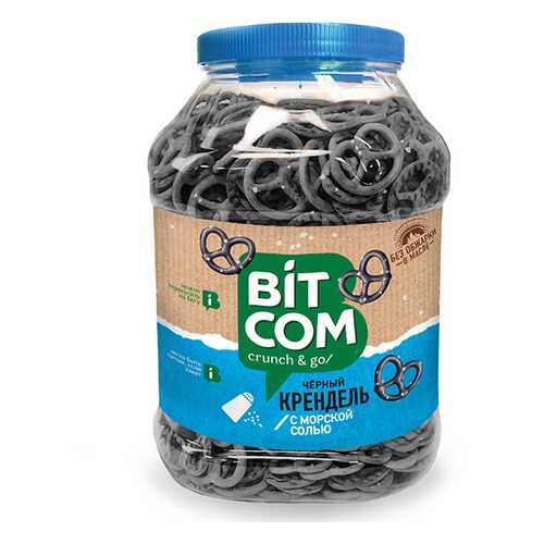 Крендель Bitcom черный морская соль банка 450гр*1 шт в Татнефть