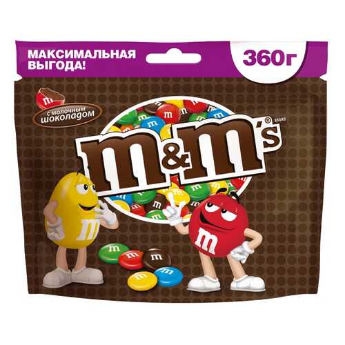 Драже M&Ms с молочным шоколадом 360 г в Татнефть