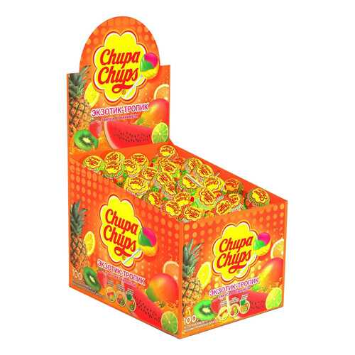 Карамель Chupa Chups экзотик-тропик ассорти 12 г 100 штук в Татнефть
