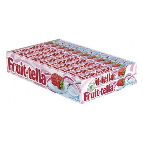 Конфеты Fruit-tella жевательные клубничный йогурт 21*41 г в Татнефть