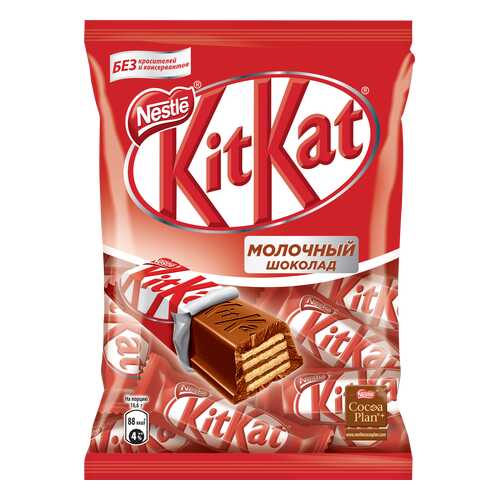 Молочный шоколад Kit Kat с хрустящей вафлей 169 г в Татнефть
