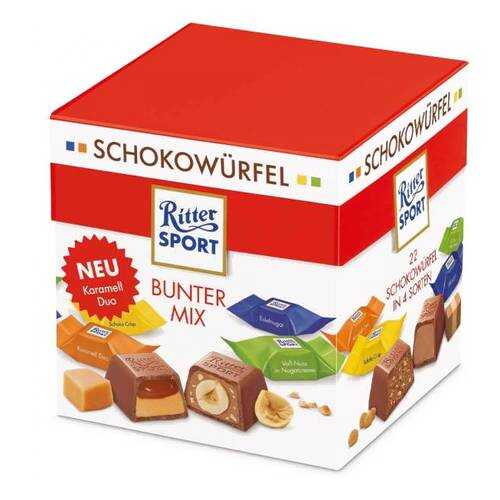 Набор конфет Ritter Sport Schokowurfel Микс 176г в Татнефть