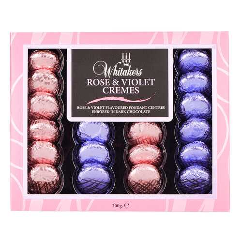 Набор шоколадных конфет Whitakers Chocolates со вкусом розы и фиалки 200 г в Татнефть