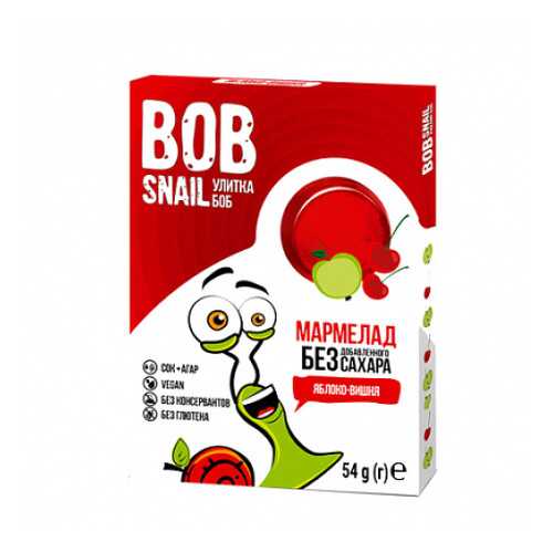 Мармелад фруктово-ягодный Яблоко-вишня Bob Snail 54 г в Татнефть