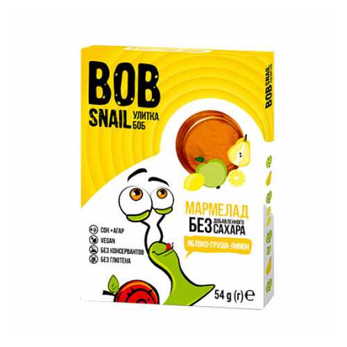 Мармелад фруктовый Яблоко, груша, лимон Bob Snail 54 г в Татнефть