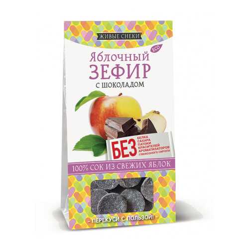 Зефир яблочный Живые снеки с шоколадом 4*60 г в Татнефть