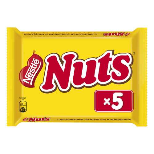 Батончик Nestle nuts с дробленым фундуком и миндалем 30 г 5 штук в Татнефть