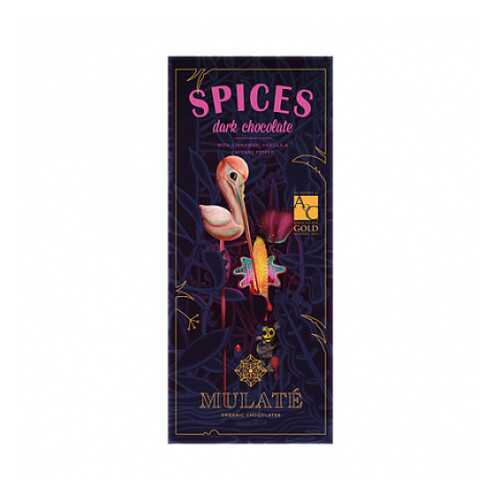 Шоколад горький Spices с корицей, кайенским перцем и ванилью, 70% какао Mulate 80 г в Татнефть