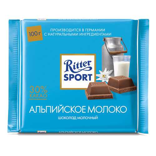 Шоколад молочный Ritter Sport с альпийским молоком и начинкой из шоколадного мусса 100 г в Татнефть
