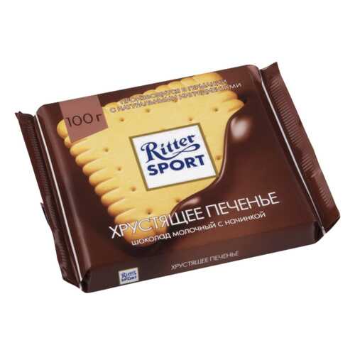 Шоколад молочный Ritter Sport с начинкой хрустящее печенье 100 г в Татнефть