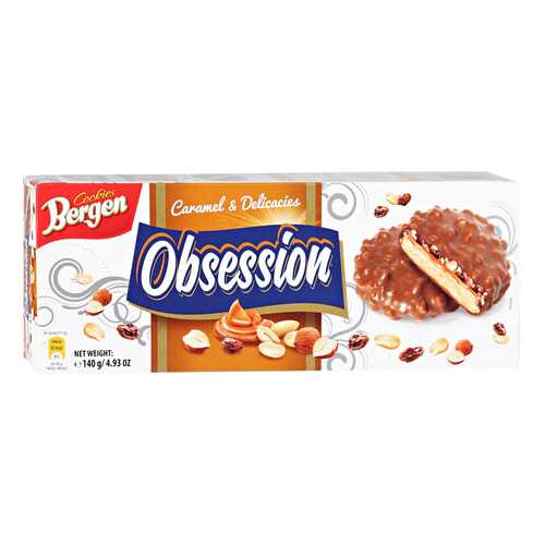 Печенье BERGEN Obsession Caramel 140г в Татнефть