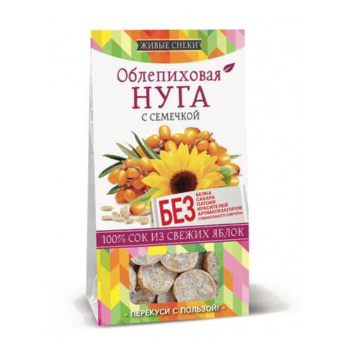 Нуга облепиховая Живые снеки с семечкой 4*90 г в Татнефть