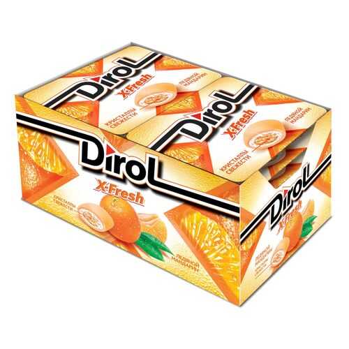 Жевательная резинка Dirol X-Fresh ледяной мандарин 12 шт в Татнефть