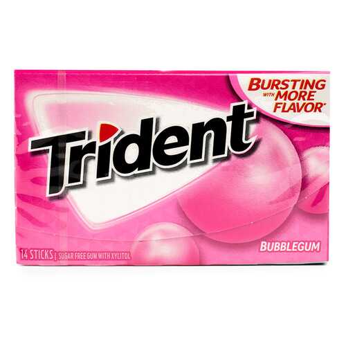 Жевательная резинка TRIDENT Bubblegum, 18 пластинок США в Татнефть