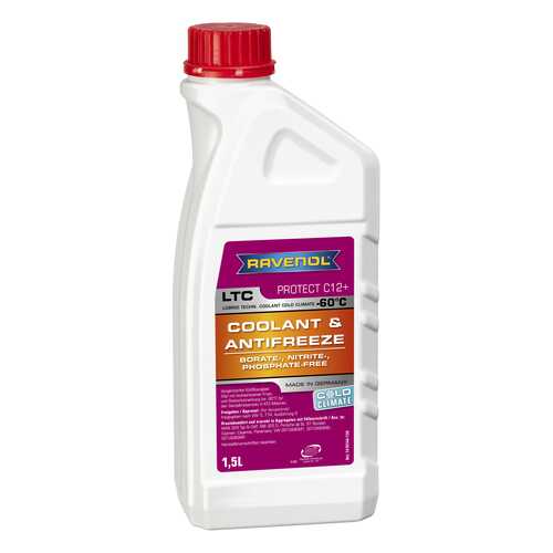 Антифриз RAVENOL LTC COLD CLIMATE G12+ фиолетовый готовый 1.5л в Татнефть