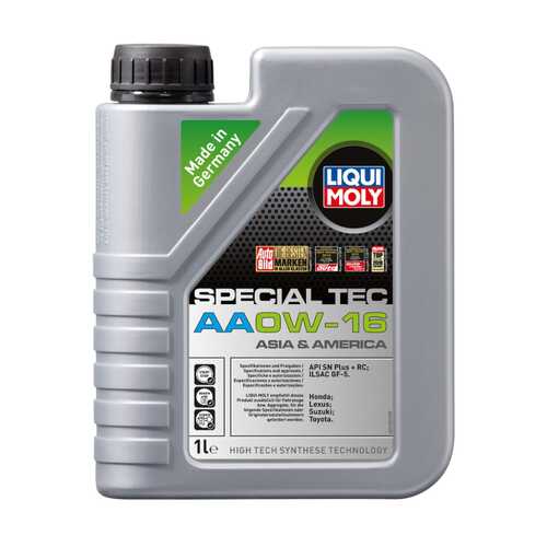21326 LiquiMoly НС-синт. мот.масло Special Tec AA 0W-16 SN Plus + RC GF-5 (1л) в Татнефть
