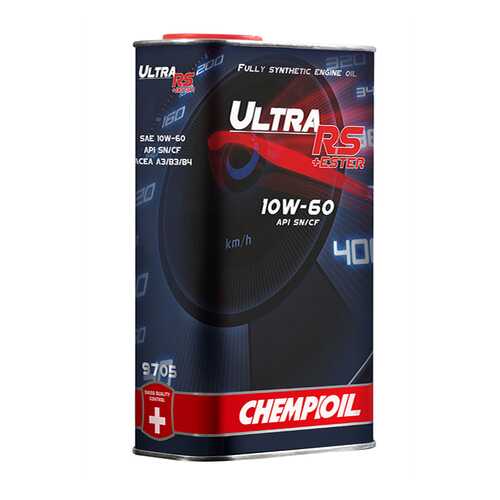 9705 CHEMPIOIL ULTRA RS+ESTER 10W-60 1 л. (metal) синтетическое моторное масло 10W60 в Татнефть