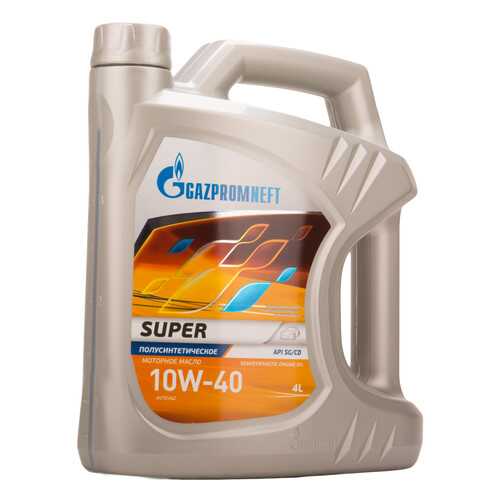 Gazpromneft Масло Моторное Gazpromneft Super 10w40 Полусинтетическое 4 Л 2389901318 в Татнефть