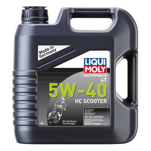 Масло моторное Liqui moly Motorbike 4T HC Scooter 5W-40 4л в Татнефть