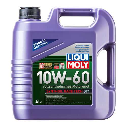 Масло моторное Liqui moly Synthoil Race Tech GT1 10W-60 4л в Татнефть