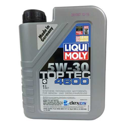 Масло Моторное Liqui Moly Top Тес 4600 5w-30, 5 1l Liqui moly арт. 23162315 в Татнефть