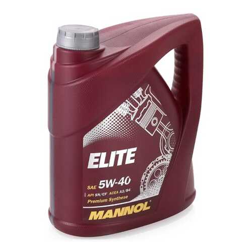 Масло моторное Mannol Elite 5W40 синтетическое 4 л + 1 л 100641 в Татнефть