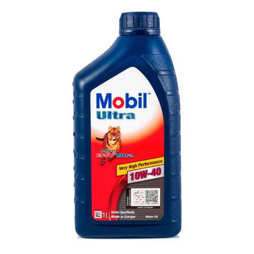 Масло моторное MOBIL Ultra 10W40 полусинтетическое 1 л 152625 в Татнефть