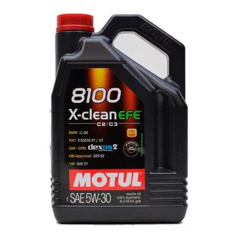 Масло моторное Motul 8100 X-clean EFE 5W30 синтетическое 4 л 109171 в Татнефть