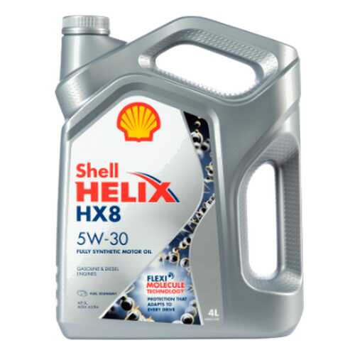 Масло моторное Shell Helix HX8 Synthetic 5W30 синтетическое 4 л 550046364 в Татнефть