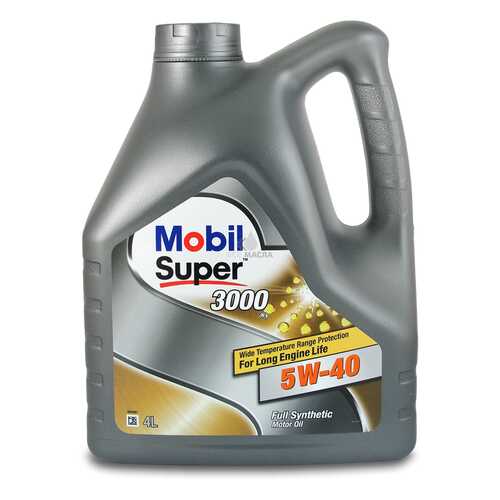Mobil Super 3000 X1 5w-40, Масло Моторное Синтетическое 5w40 4 Л. Mobil арт. 505510744393 в Татнефть