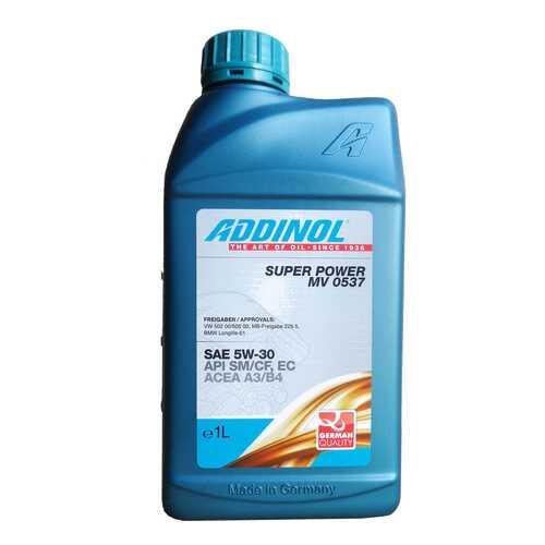 Моторное масло Addinol Mega Power MV 0538 5W-30 5л в Татнефть