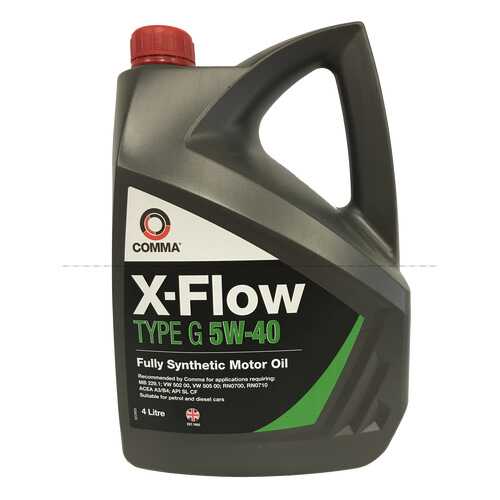 Моторное масло Comma x-Flow type g 5W-40 4л в Татнефть