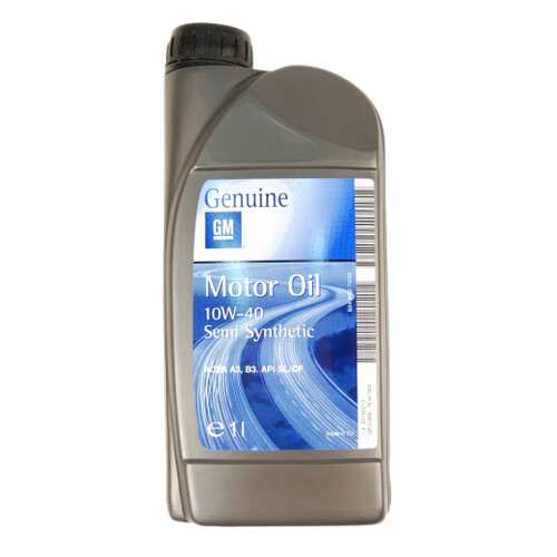 Моторное масло General Motors Semi Synthetic 10W-40 1л в Татнефть