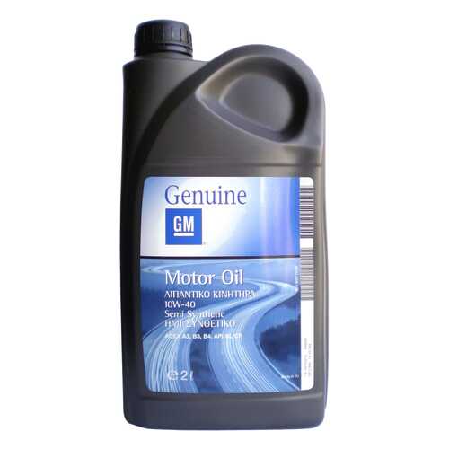 Моторное масло General Motors Semi Synthetic 10W-40 2л в Татнефть