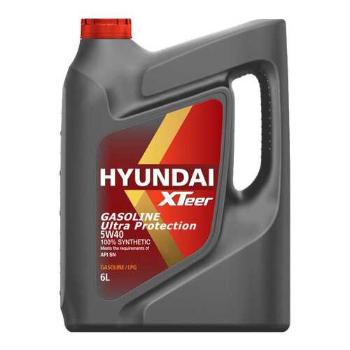 Моторное масло Hyundai-KIA Gasoline Ultra Protection 5W-40 6л в Татнефть