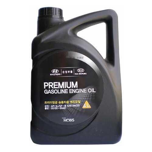 Моторное масло Hyundai-KIA Premium Gasoline 5W-20 4л в Татнефть