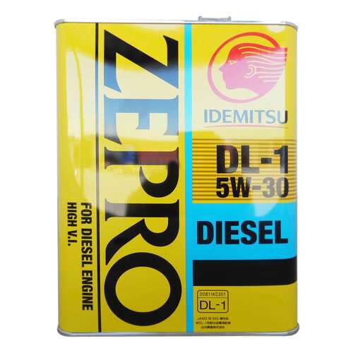 Моторное масло Idemitsu Zepro Diesel DL-1 5W-30 4л в Татнефть