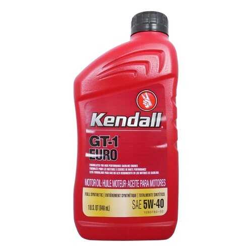 Моторное масло Kendall GT-1 Euro Full Synthetic 5W-40 0,946л в Татнефть