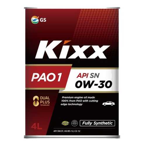 Моторное масло Kixx PAO 1 0W-30 4л в Татнефть