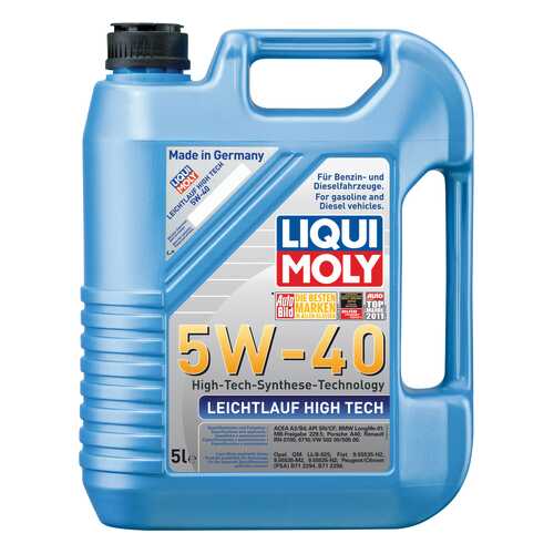 Моторное масло Liqui moly Leichtlauf High Tech 5W-40 5л в Татнефть
