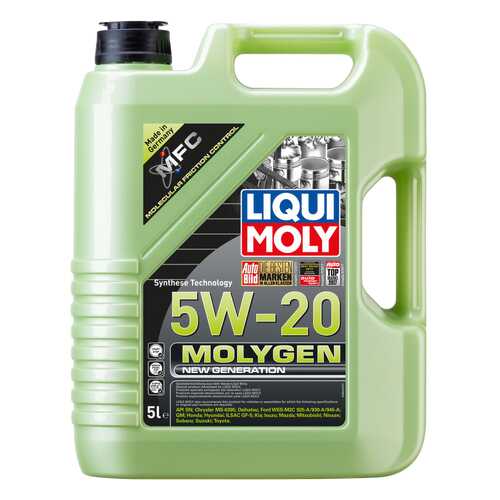 Моторное масло Liqui moly Molygen New Generation 5w-20 5л в Татнефть