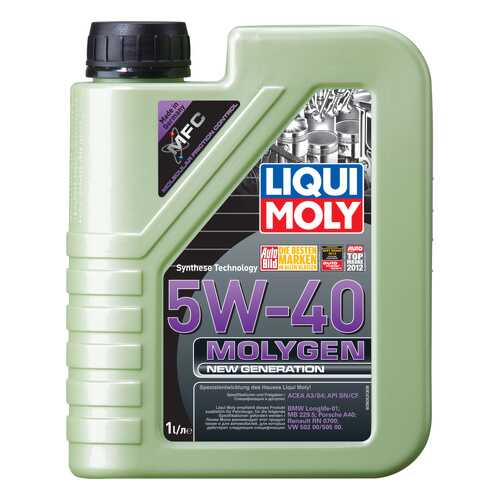 Моторное масло Liqui moly Molygen New Generation 5W-40 1л в Татнефть