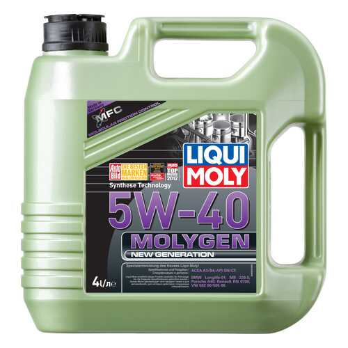 Моторное масло Liqui moly Molygen New Generation 5w-40 4л в Татнефть