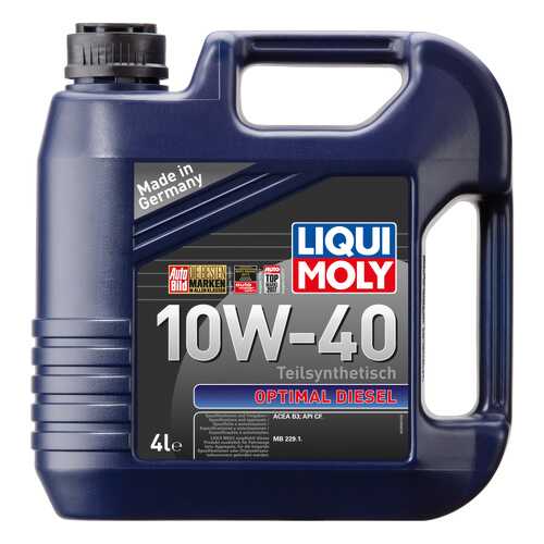 Моторное масло Liqui moly Optimal Diesel 10W-40 4л в Татнефть