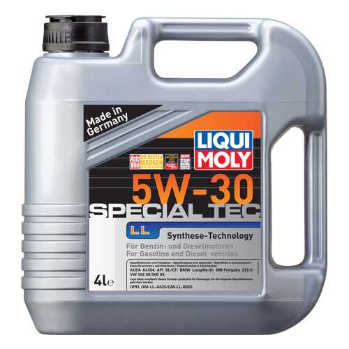 Моторное масло Liqui moly Special Tec LL 5W-30 4л в Татнефть