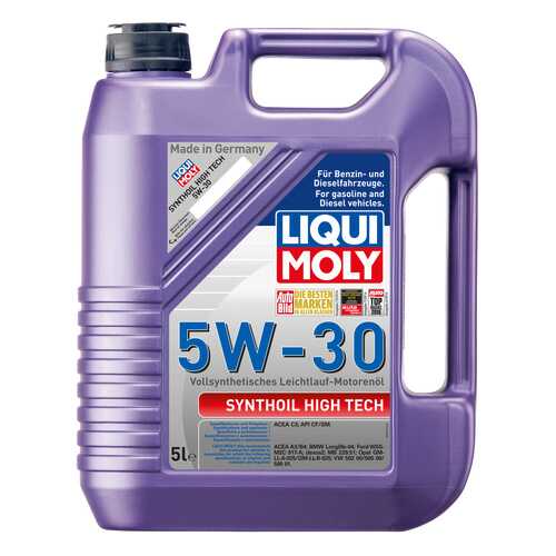Моторное масло Liqui moly Synthoil High Tech 5W-30 5л в Татнефть
