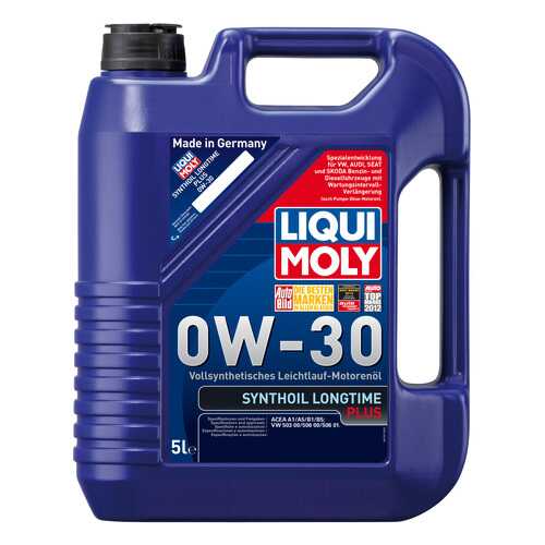 Моторное масло Liqui moly Synthoil Longtime Plus 0W-30 5л в Татнефть