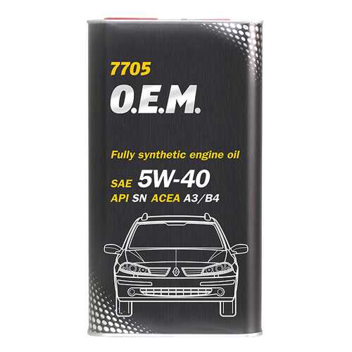 Моторное масло Mannol 7705 O.E.M. 5W-40 4л в Татнефть